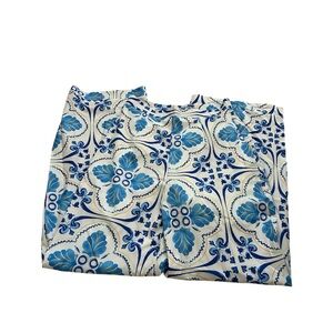 SHEIN Floral Blue and White Size XS Wide Leg Pants